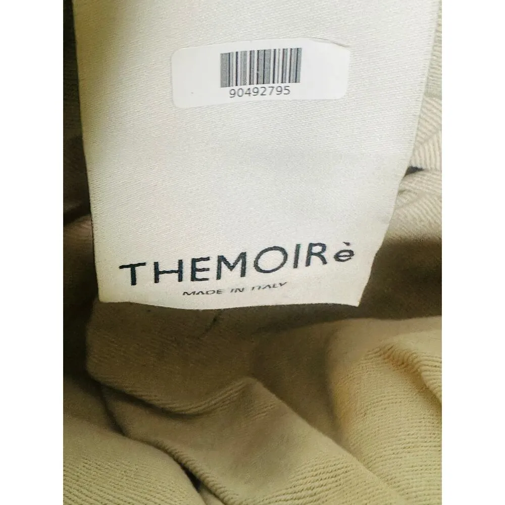 THEMOIRé Green Leather Magnetic Closure Puffy Trim Tia Plissa Bag Purse - Image 11