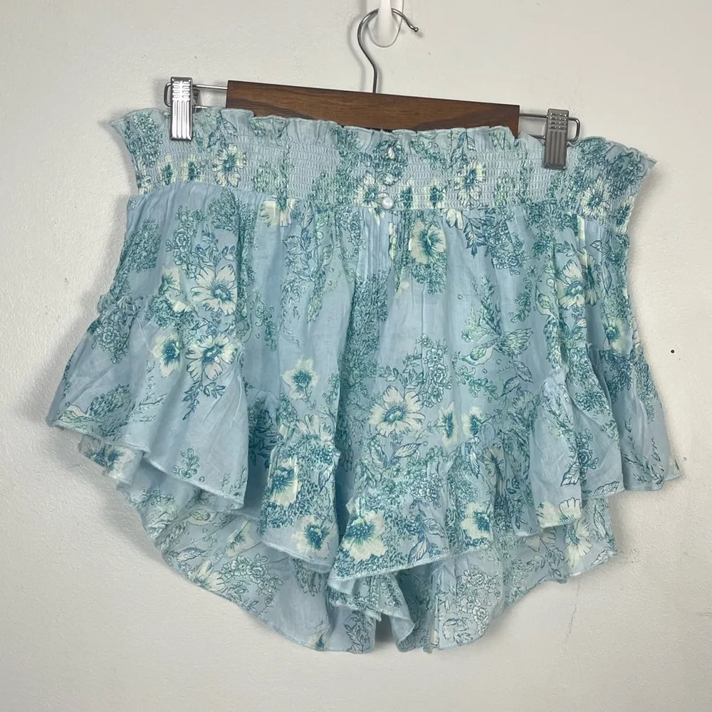 FP Intimately Floral Smocked Semi Sheer Cottage Shortie New XS Button Ditsy - Image 2