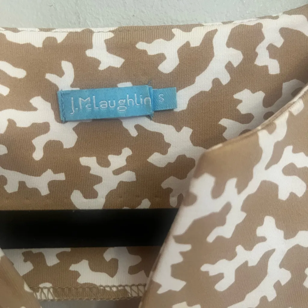 J‎ McLaughlin Carly Dress Size S Tan - Image 4