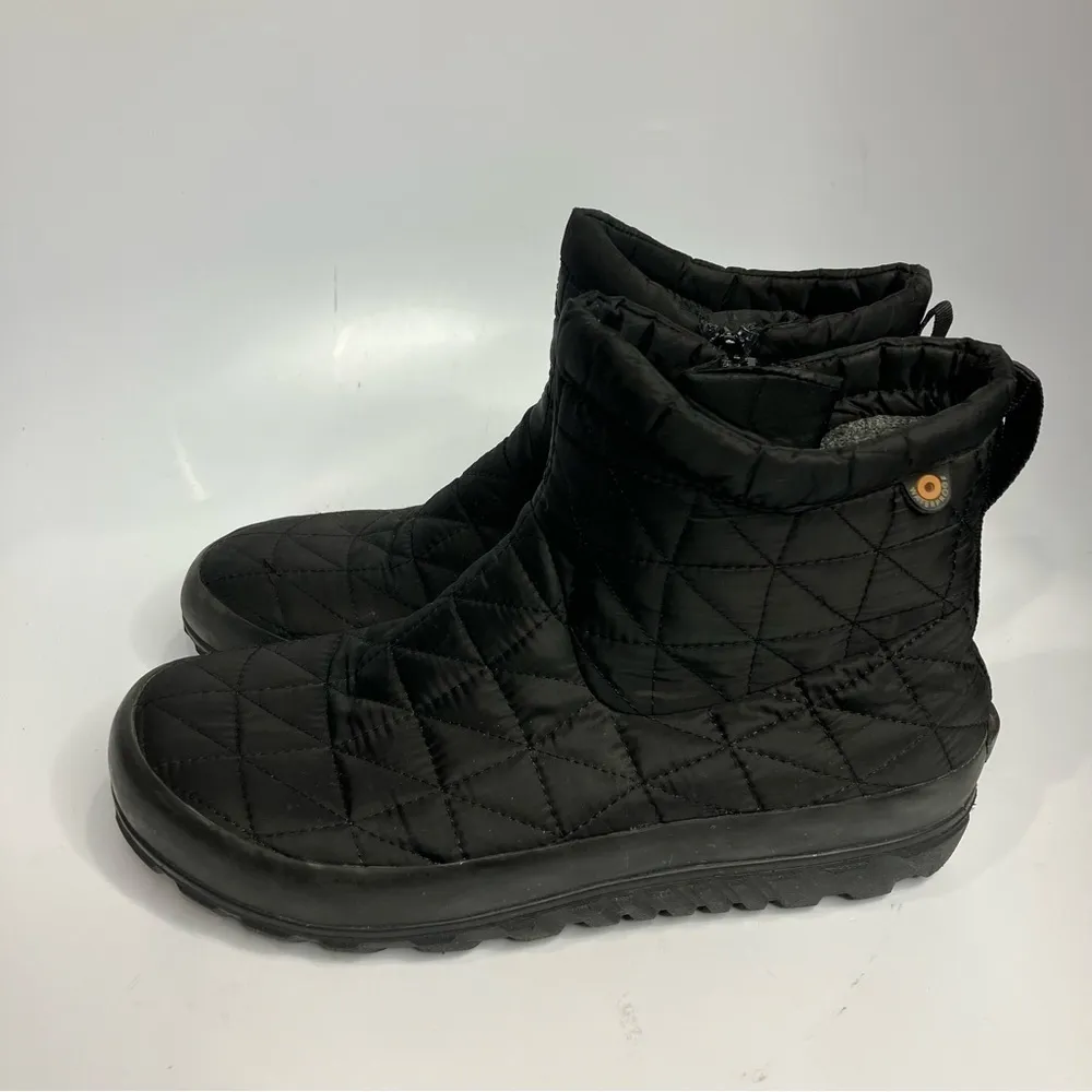 Bogs Rebound Bloom Snowday ll short boots‎ size 7 Black - Image 2