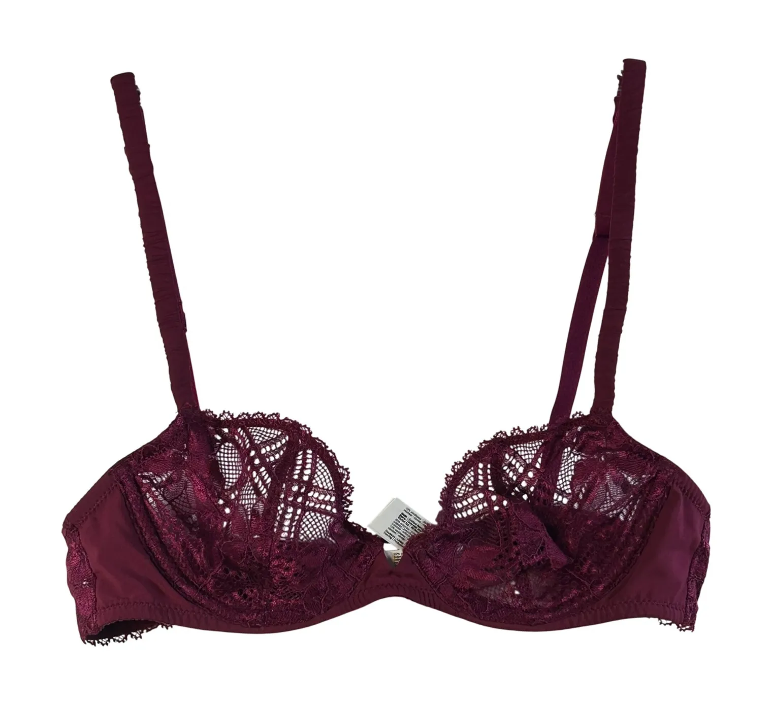 Simone Perele Burgundy Lace Balconette Bra US 32B FR 85B EUR 70B Red Size undefined - Image 1