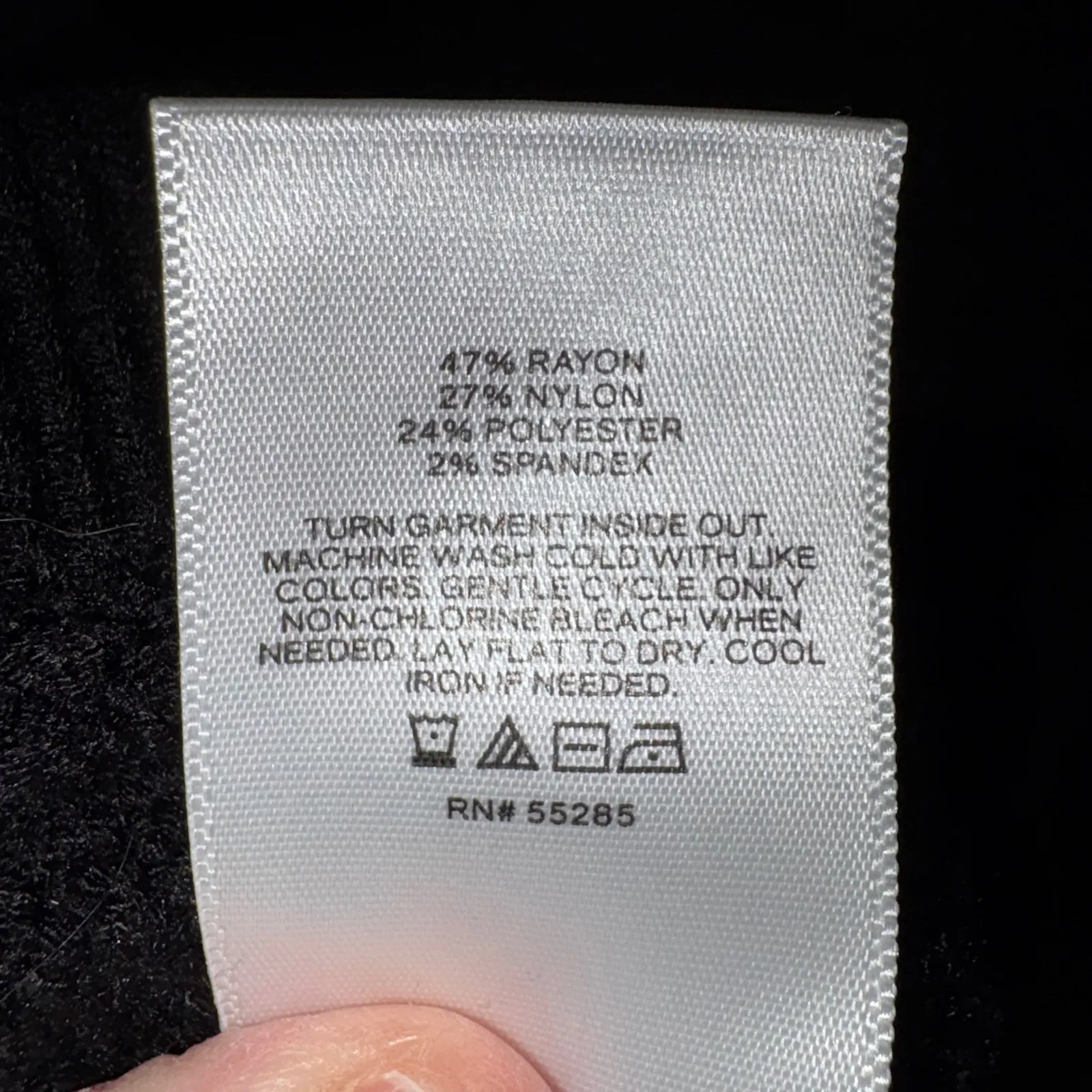 Express Black Knit Puff Sleeve ribbed sweater Dress‎ Gold Button Trim - Image 6