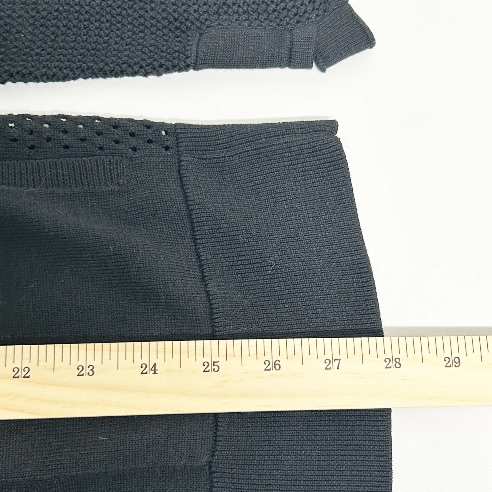 Lululemon Womens Still Movement Wrap Hooded Cotton Blend Cardigan Sweater Black - Image 9