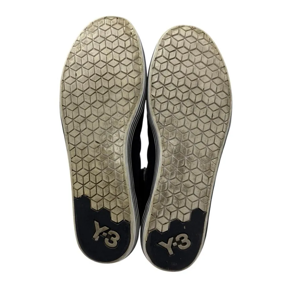 Adidas Y-3 Yohji Yamamoto Women's Black Gray Suede High Top Sneakers Shoes Sz 7 - Image 4