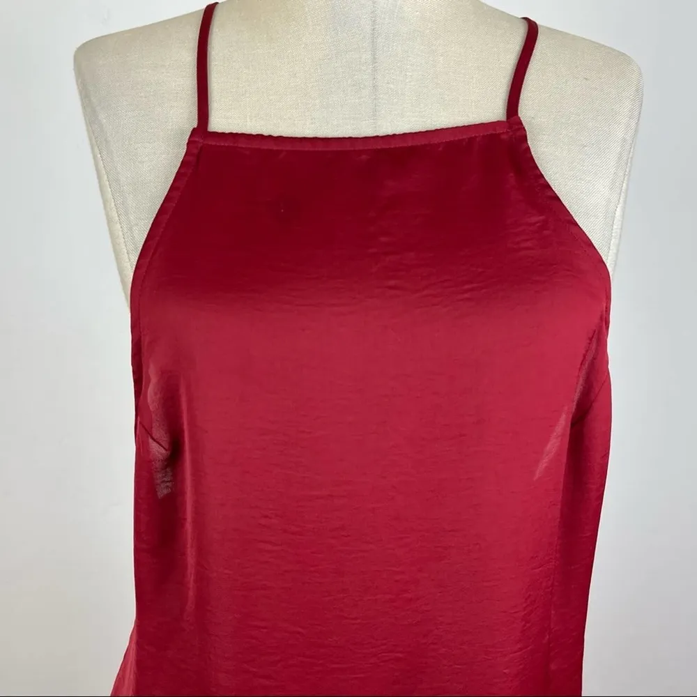 Free People Maroon Slip Dress - Image 3