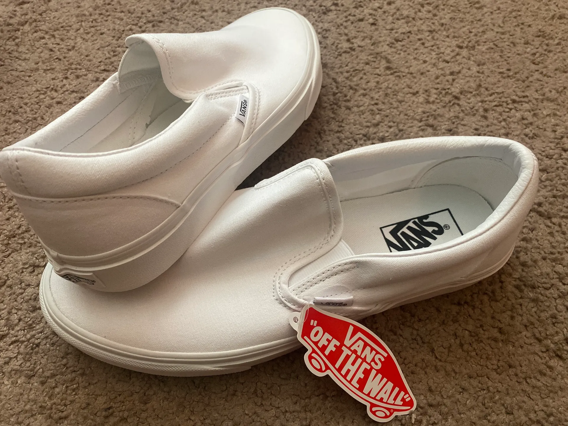 Vans White Slip on - Image 2