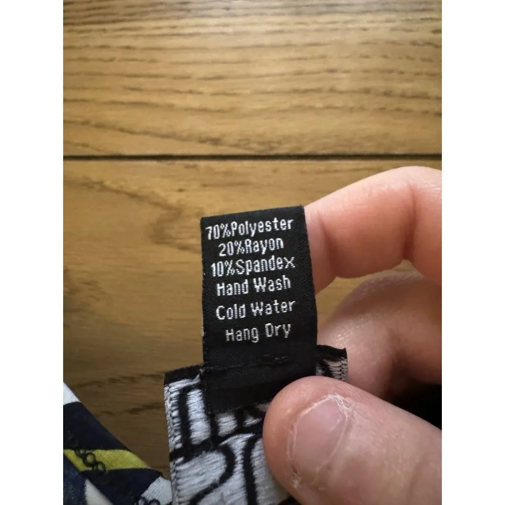 Clara Sun Woo Women Size XL Tunic Top Asymmetrical Floral‎ Stretch Artsy City - Image 8