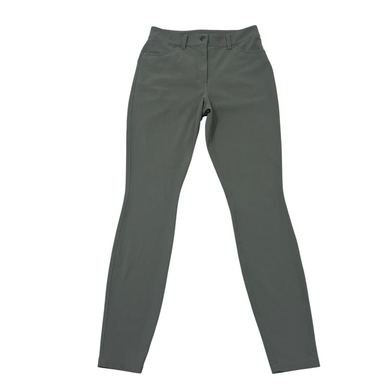 Lululemon City Sleek Slim-Fit 5 Pocket High-Rise Pant Full Length Grey Sage 28 - Image 5