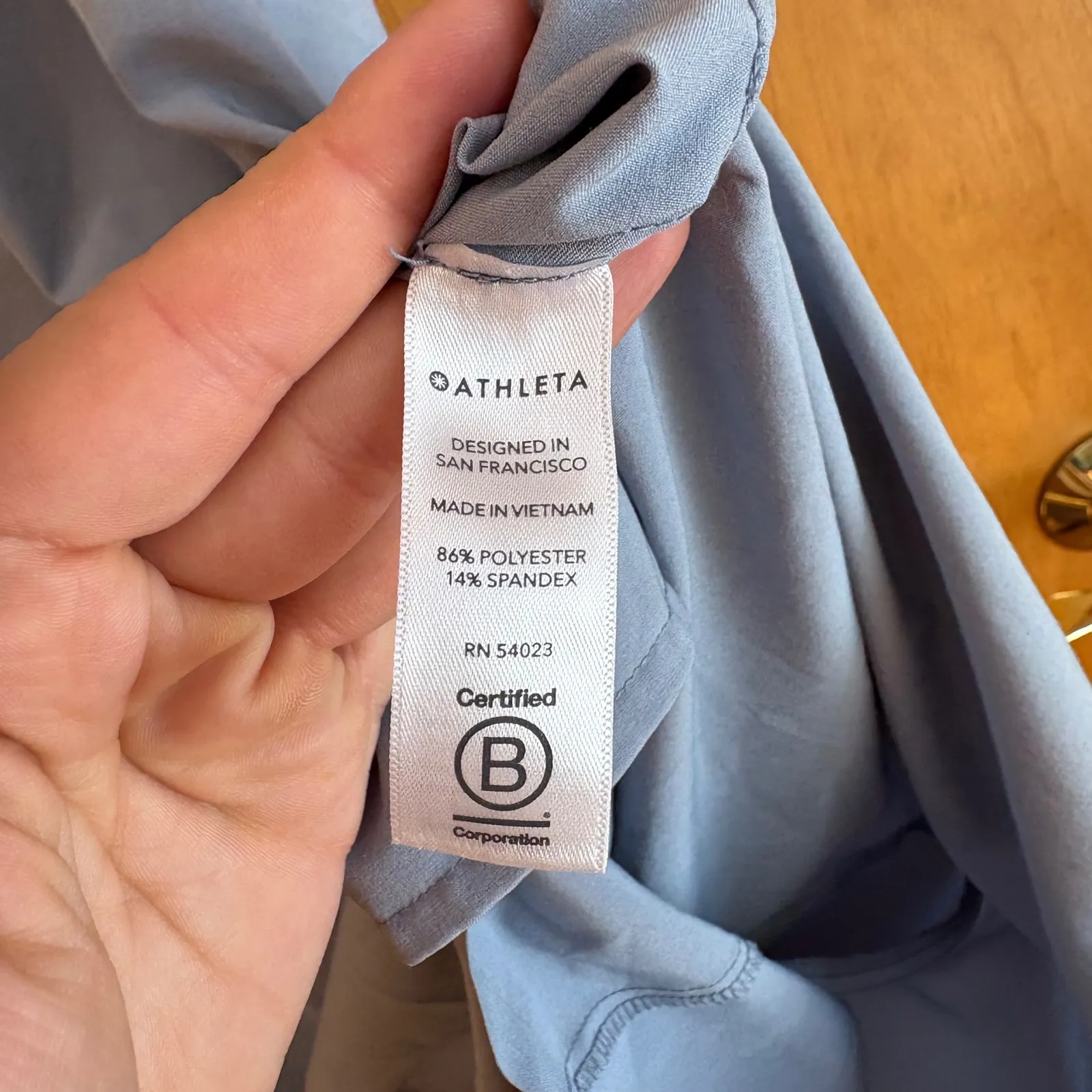 Athleta Blue Gray V Neck Cap Sleeve Belted Romper Playsuit Shorts XS - Image 5