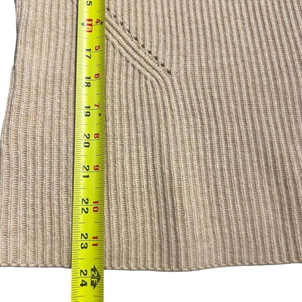 Paige Womens Wool Blend Virtue Sweater Size L Neutral Minimalist Quiet Luxury - Image 4