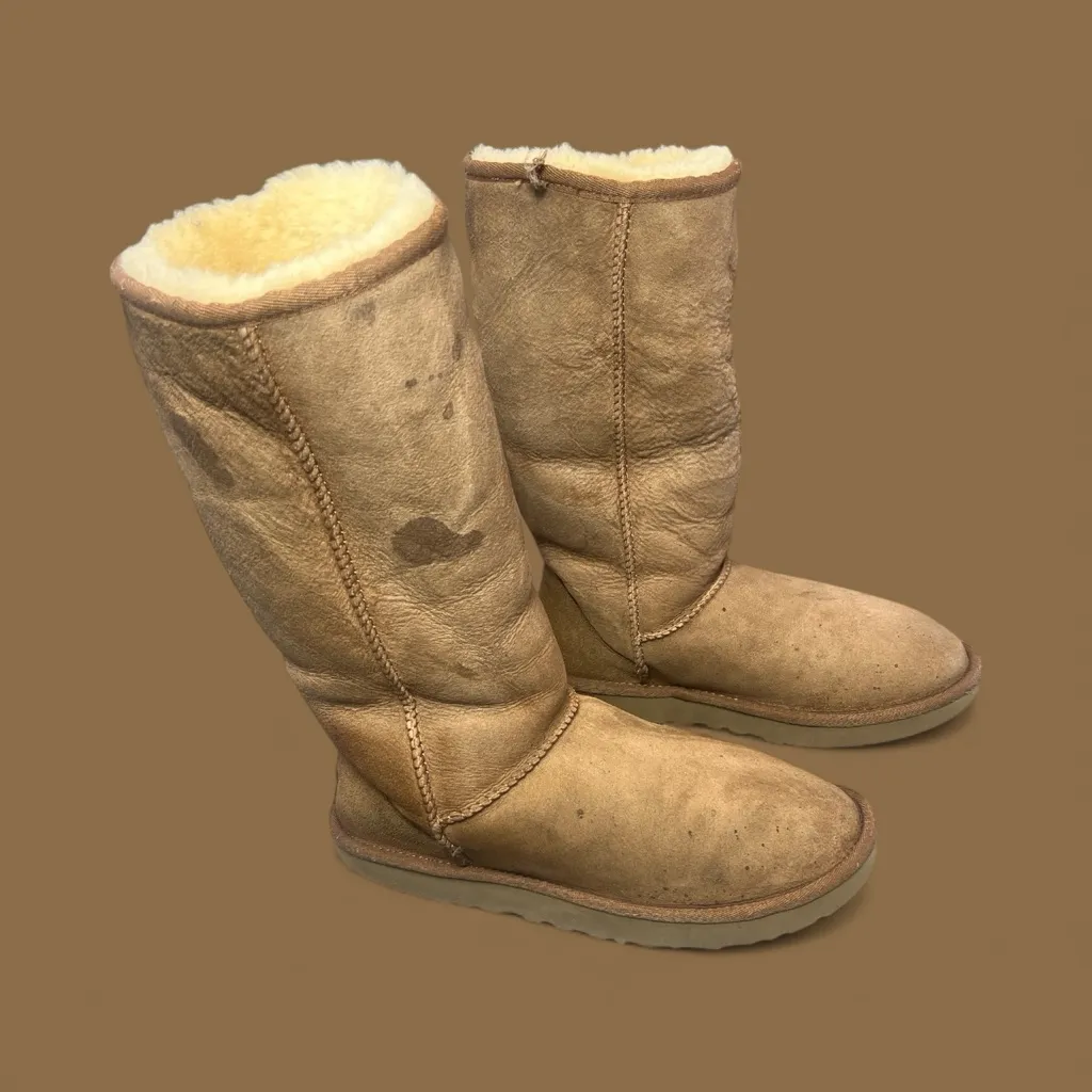 👢 UGG Classic Tall Boots - Chestnut Suede Size 8 - Image 4