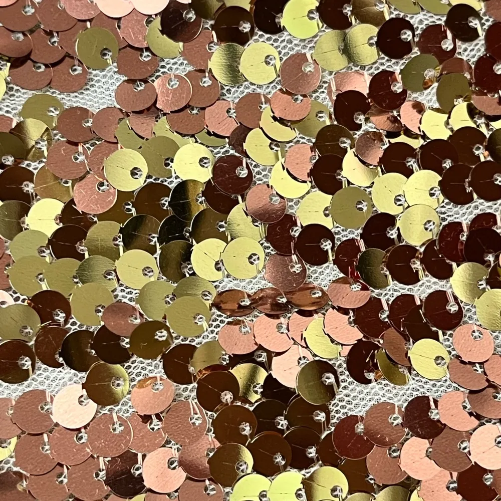 Express Vtg Fashion Women Sequin T-shirts Short Sleeve Loose Shiny Retro Y2k M - Image 10