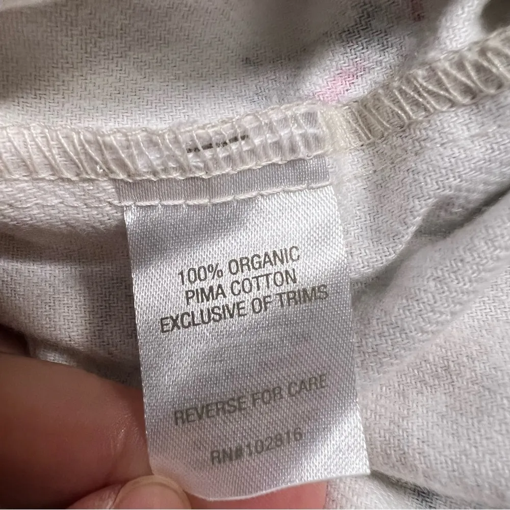 Garnet Hill Beige Cream Flannel Golf Theme 100% Pima Cotton Pajama Pants Large - Image 6