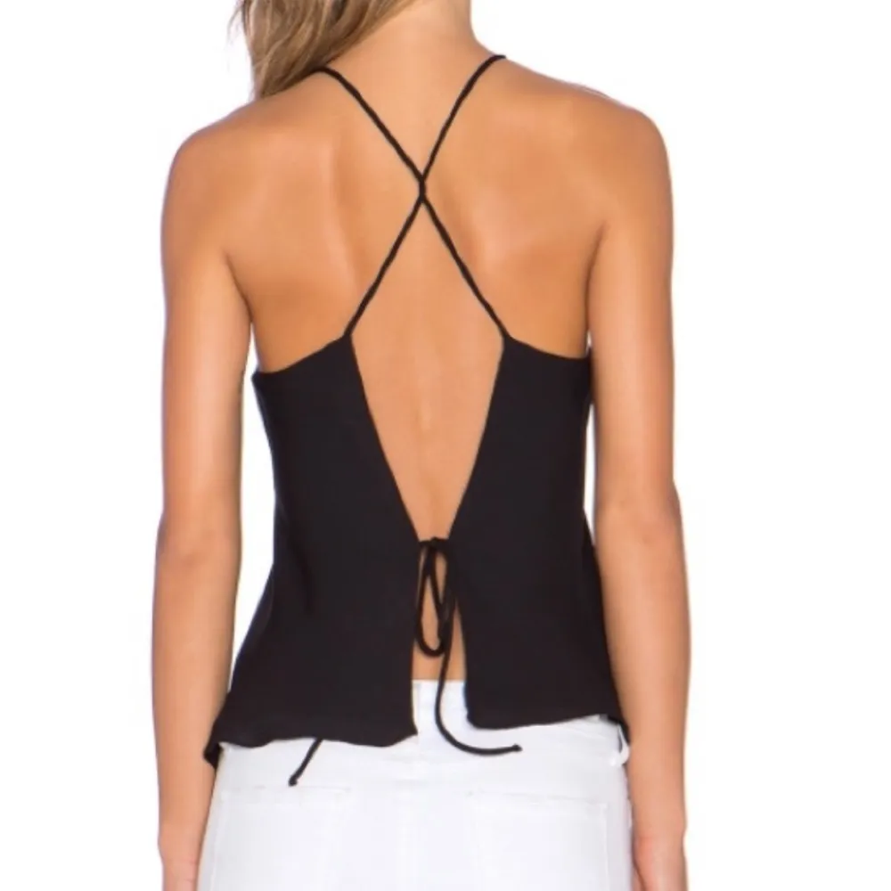 Revolve Krisa Crossed Back Cami in Black Size Small‎ - Image 7