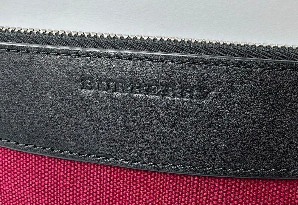 ULTRA RARE Burberry Overdyed Canvas Striped Peyton Crossbody Clutch Bag - Image 7