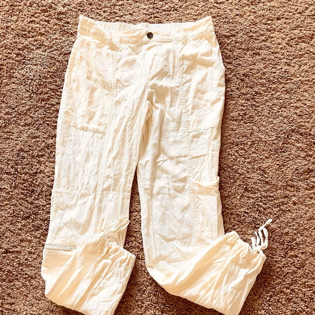 Sincerely Jules Cream Cargo Jogger Pants - Image 4