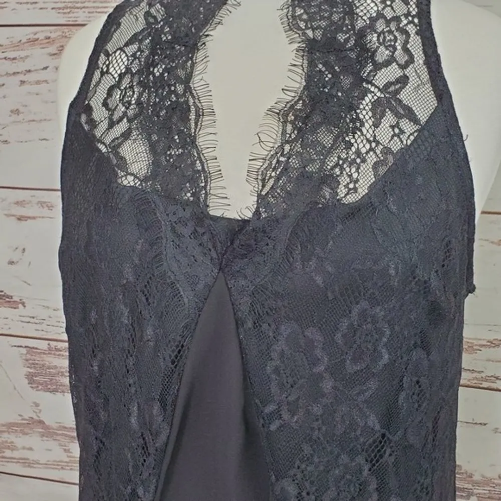 Lace Choker Dress Nasty Gal Sheer Layered 8 - Image 4