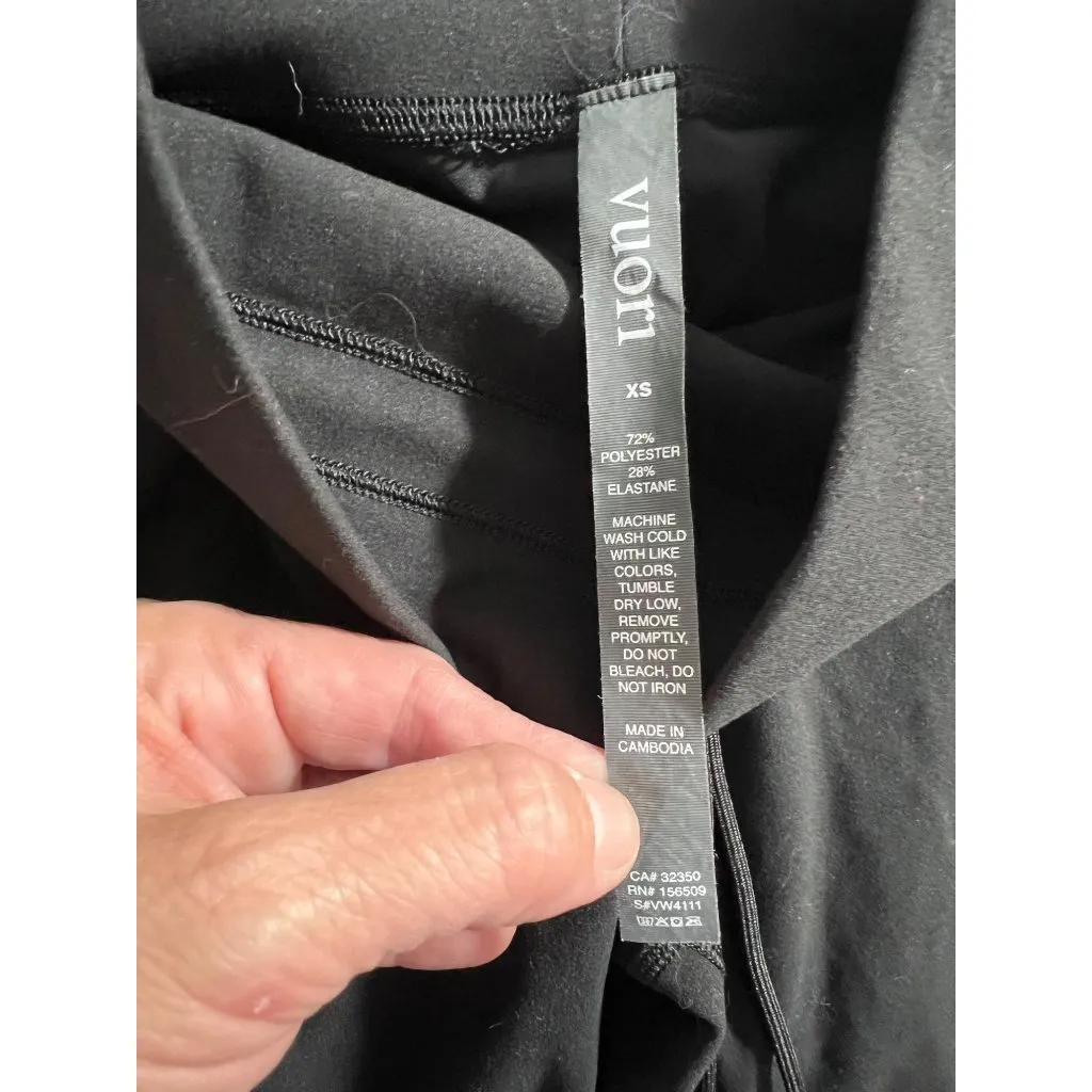 Vuori Womens XS Black Drawstring High-Waist Daily Split Leggings - Image 6