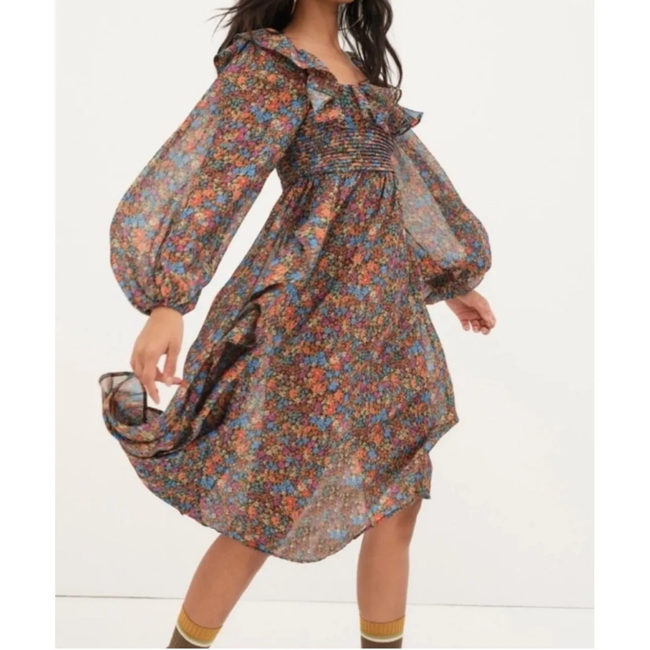 NWT For Love and Lemons Brittany
Midi‎ Ditsy Floral Midi Dress Sz Small $265 - Image 5