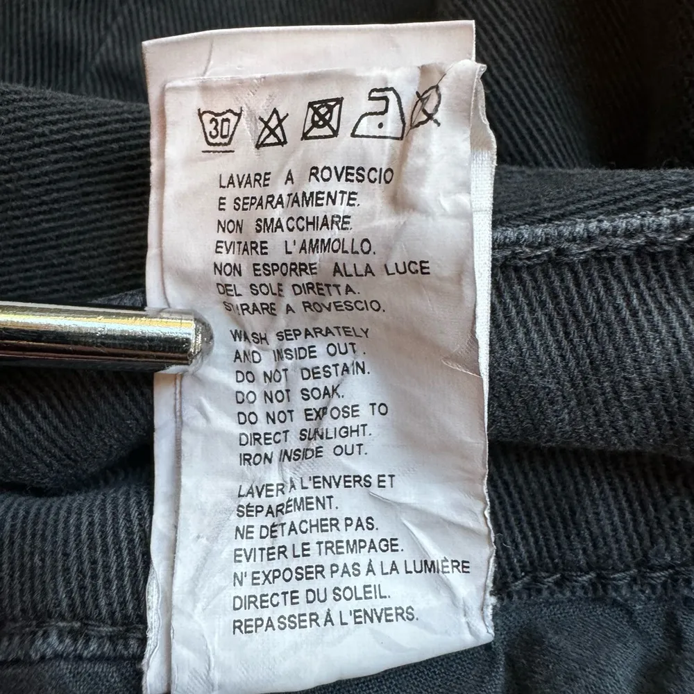 DONDUP Monroe Black Distressed Slim Fit Jeans Made in Italy – Approx. Size 8 - Image 16