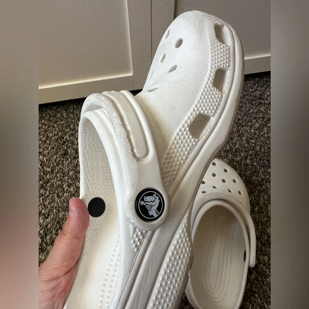 Crocs Shoes Women’s‎ White Clogs Size 6 - Image 14