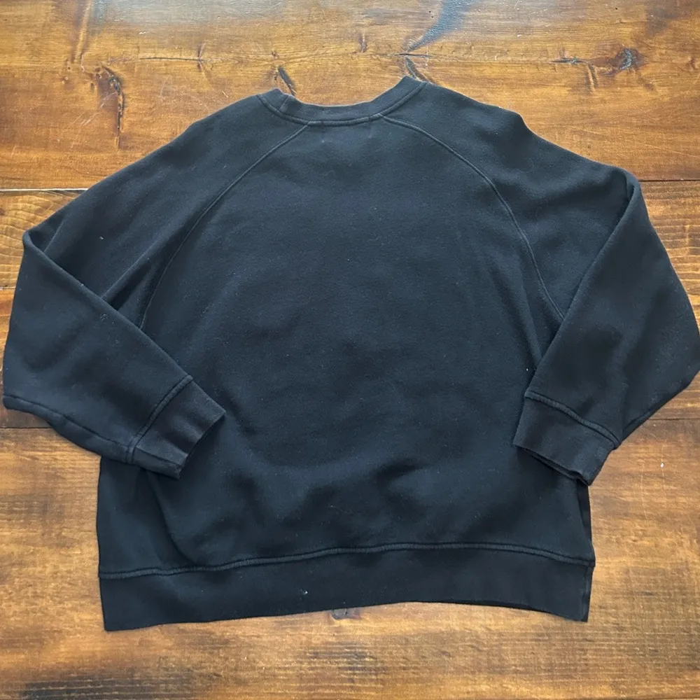 Designers Originals Embroidered Christmas Holiday Tacky Cute Sweater Large Black - Image 2