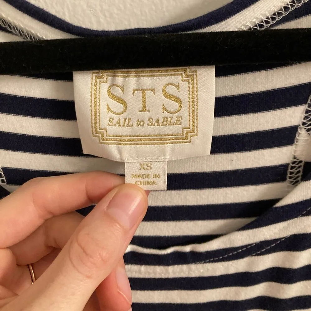 Sail To Sable STS  Navy and White Striped Maxi Dress - Image 4