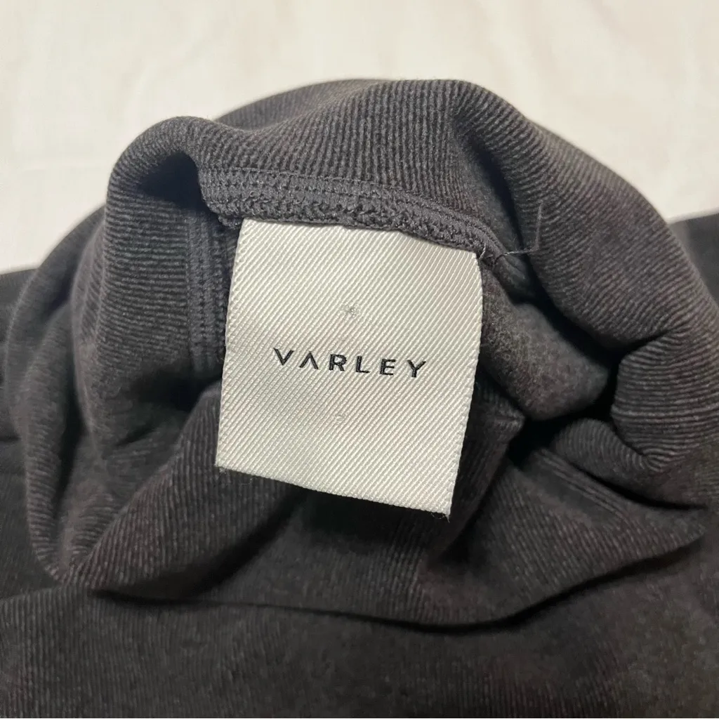 Varley  Charcoal Dark Gray Rainer Roll Neck Sweatshirt - Image 4