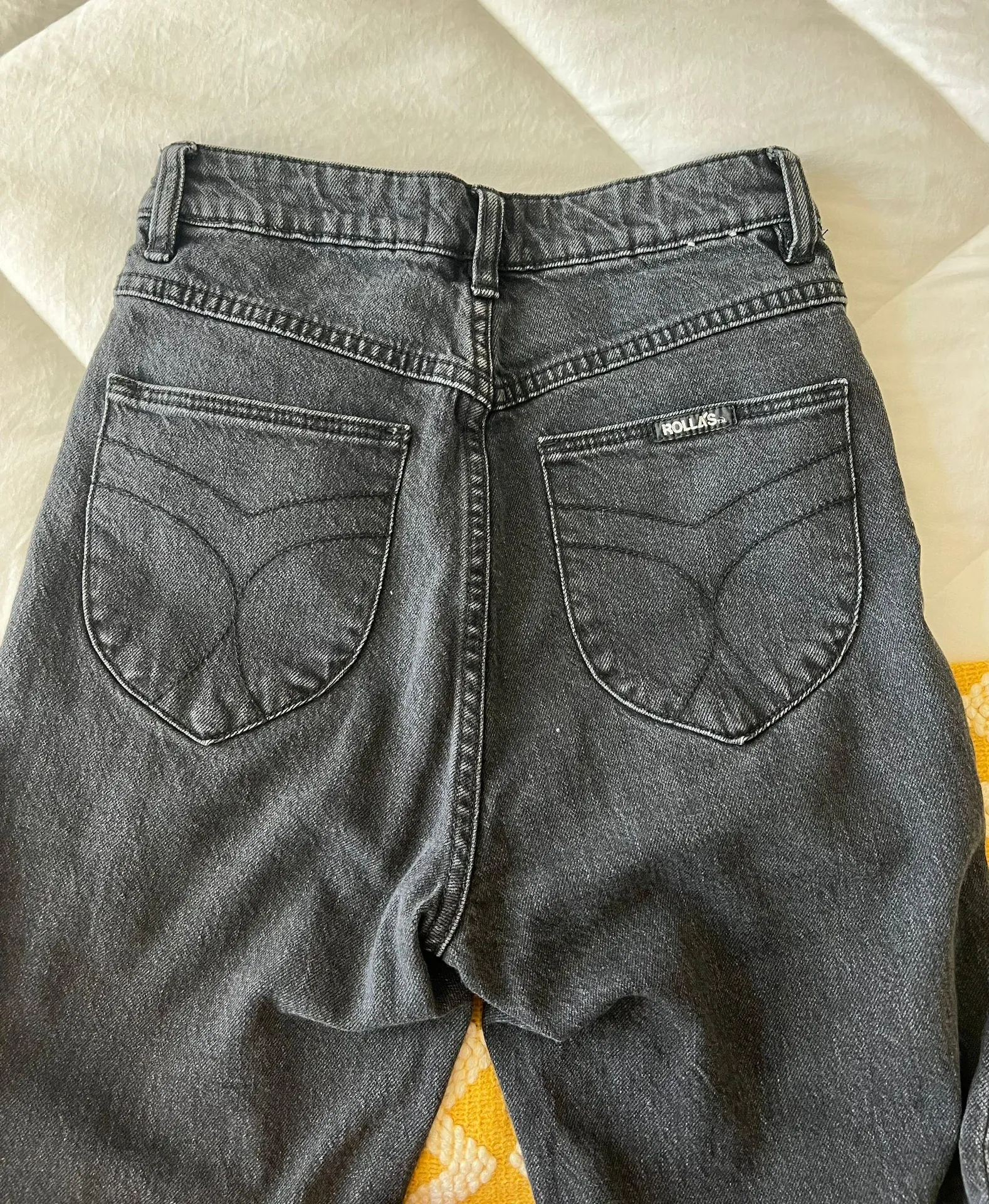 Black High Rise Slim Leg Jeans  - Image 8