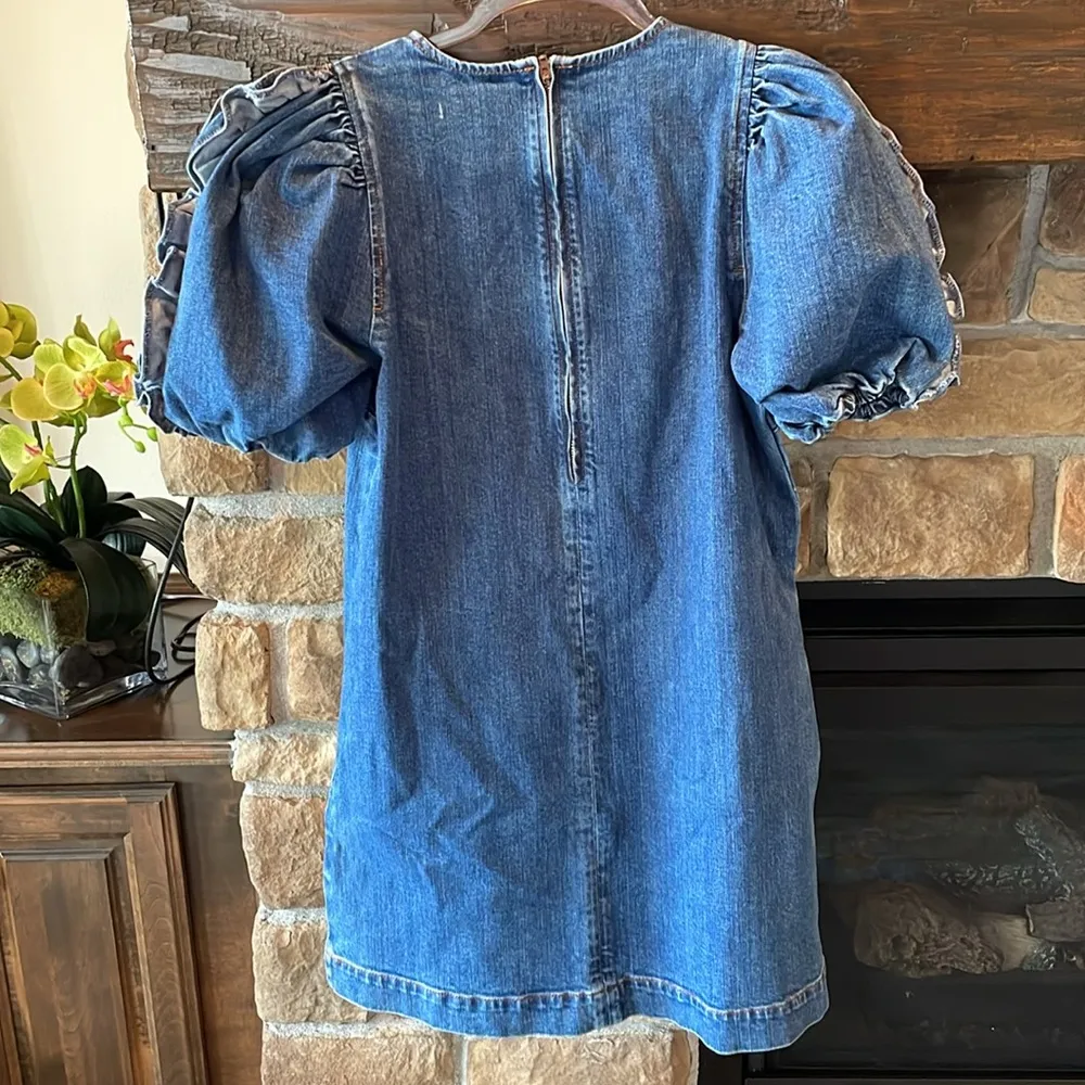 Ulla Johnson Poppy Ruffled Denim Mini Dress NWT - Image 10
