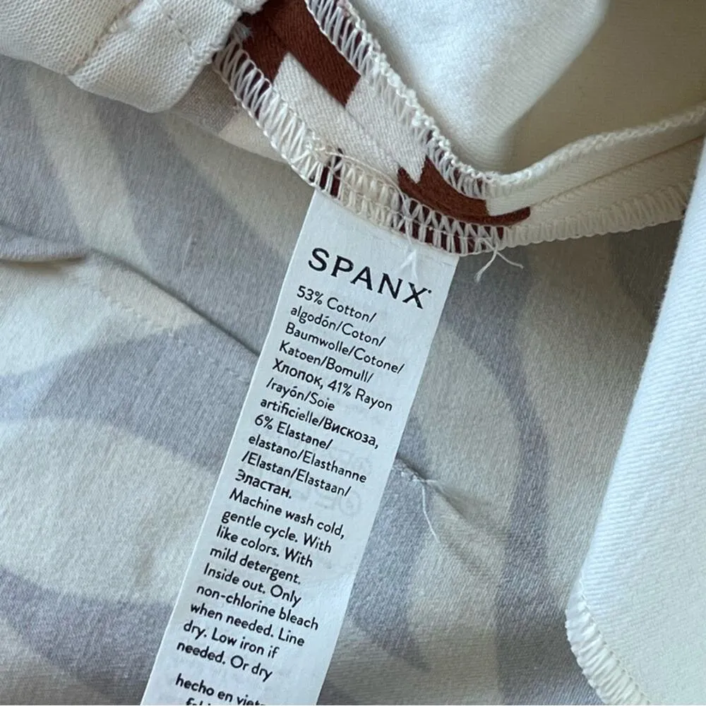 Spanx Polished Printed High Rise Skinny Leg Ankle Pull-On Pants Women’s Size 1X - Image 10