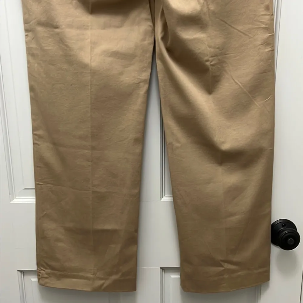 NWT Three Forks Cotton Blend Straight Leg Stretch Twill Khaki Trousers - Image 11