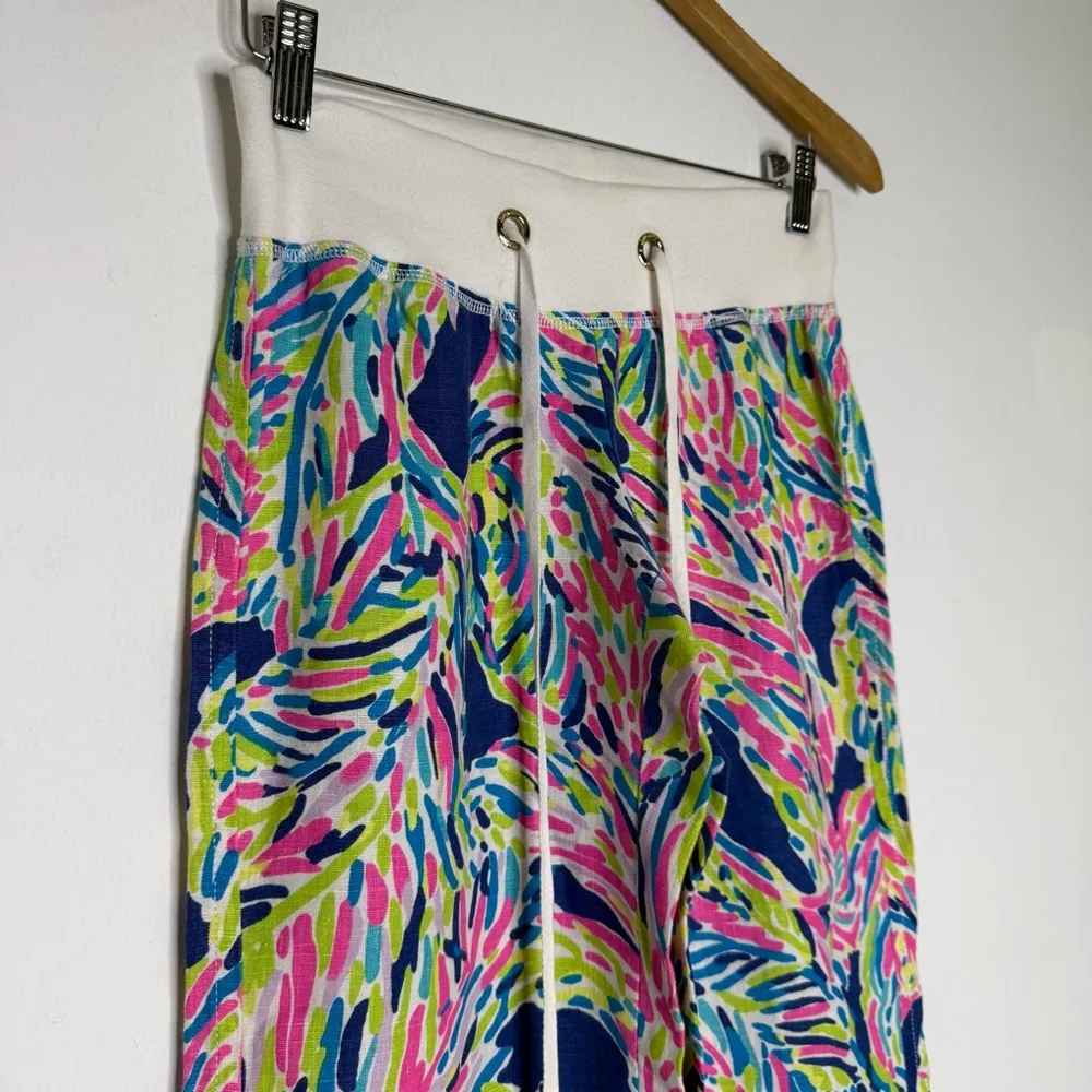 Lilly Pulitzer The Beach Pant Size XS Drawstring Wide Leg Pants - Image 7