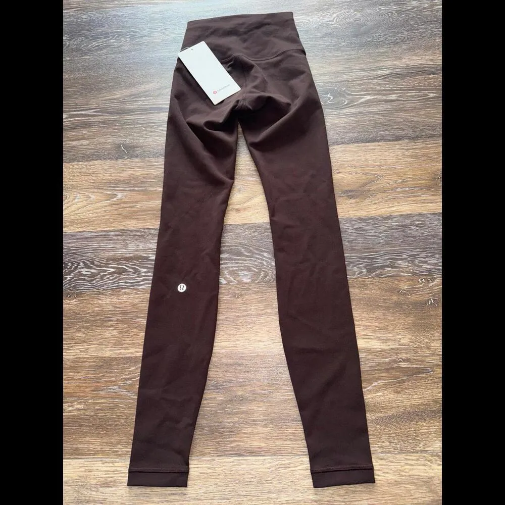 Lululemon Wunder Train High Rise 28” Espresso Size 0 NWT - Image 3
