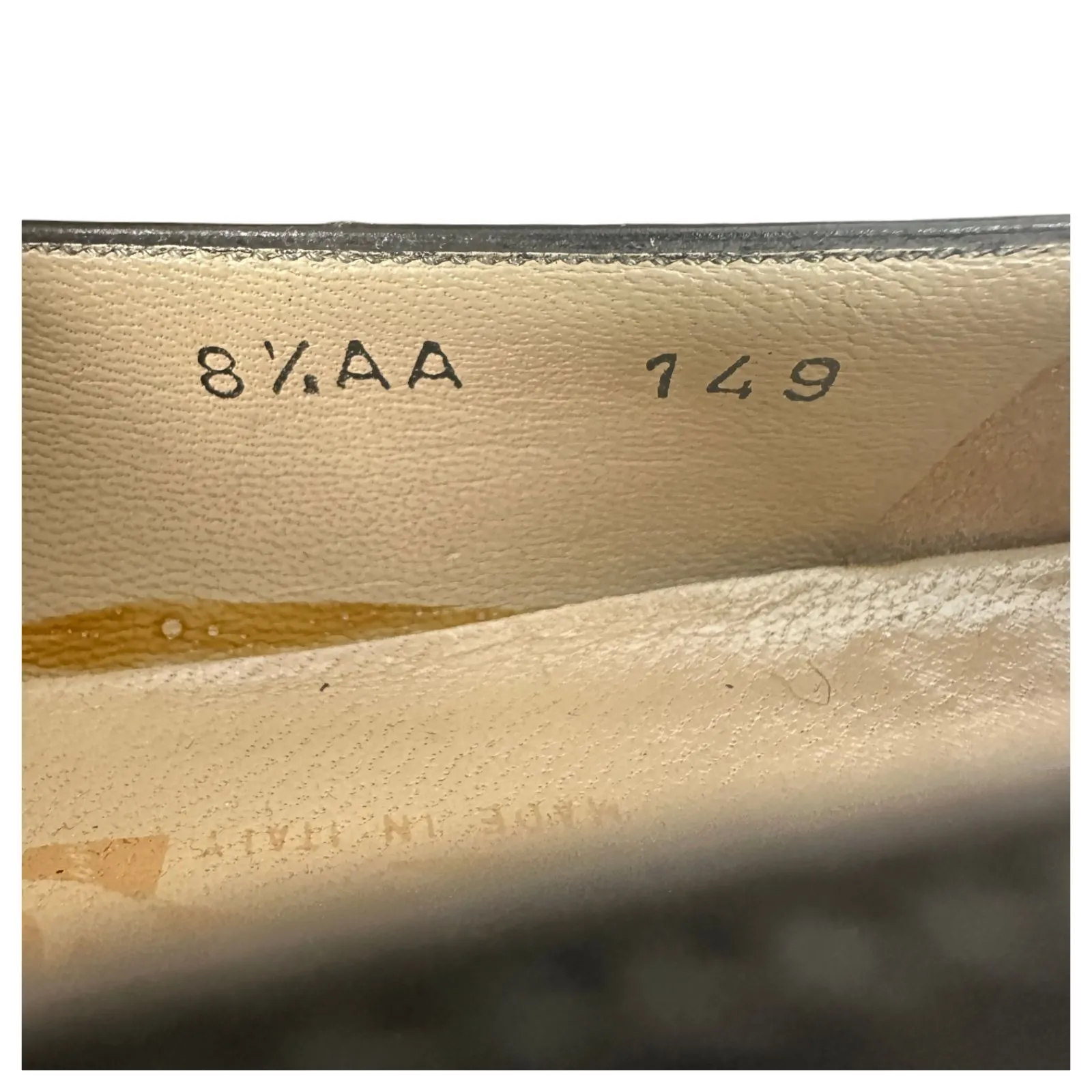 Salvatore Ferragamo Black Leather Square Toe Pumps Heels Size 8.5 AA Narrow - Image 8