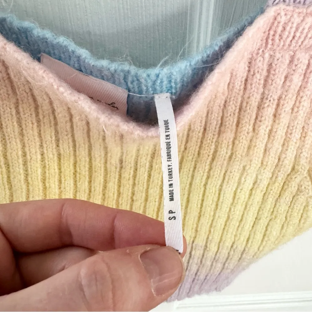 Urban Outfitters Out From Under Pastel Ribbed Knit Crop Top SMALL - Image 3
