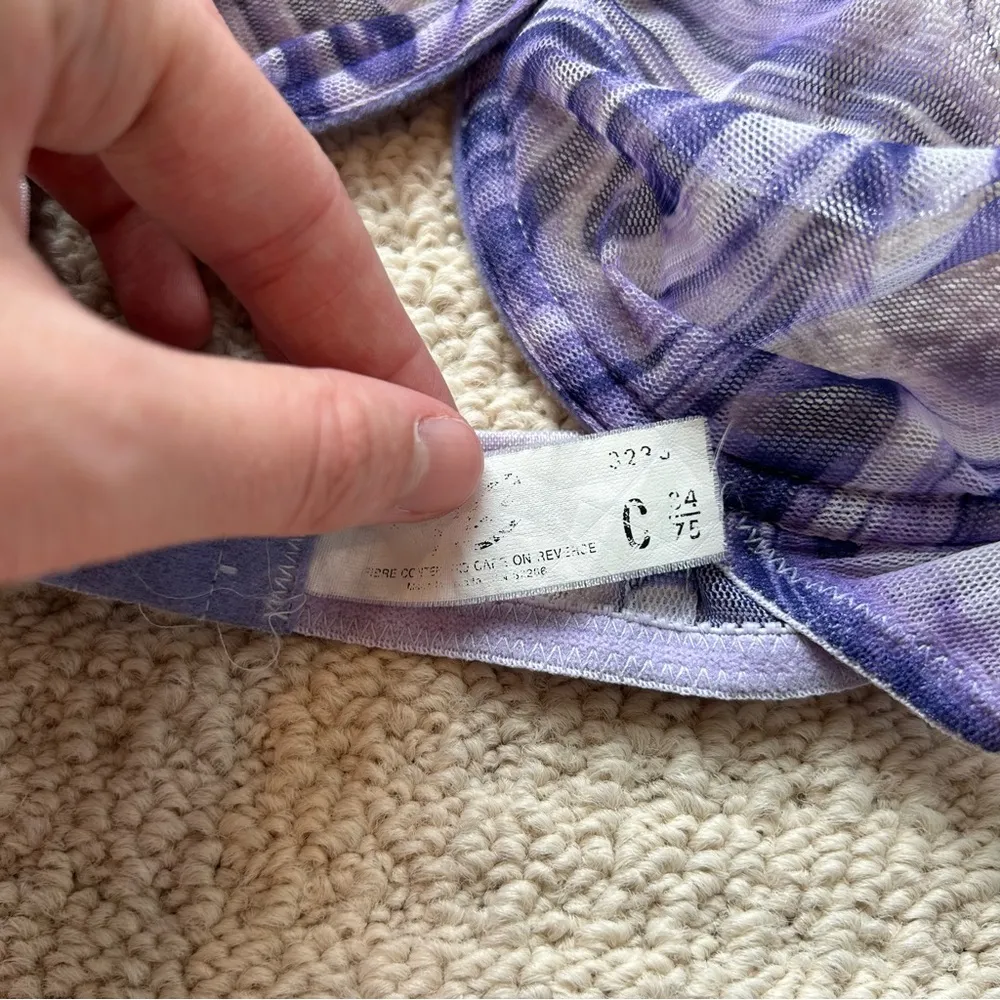 Purple Mesh Marble 34C Bra Size undefined - Image 4