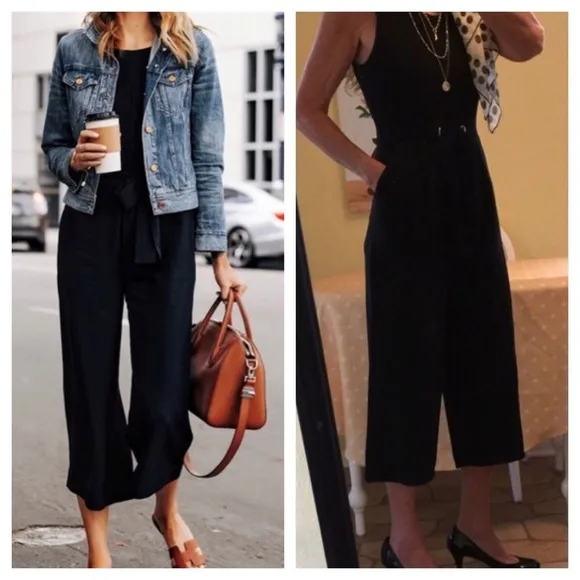 Rachel Zoe Black Cropped Jumpsuit 8 - Image 2