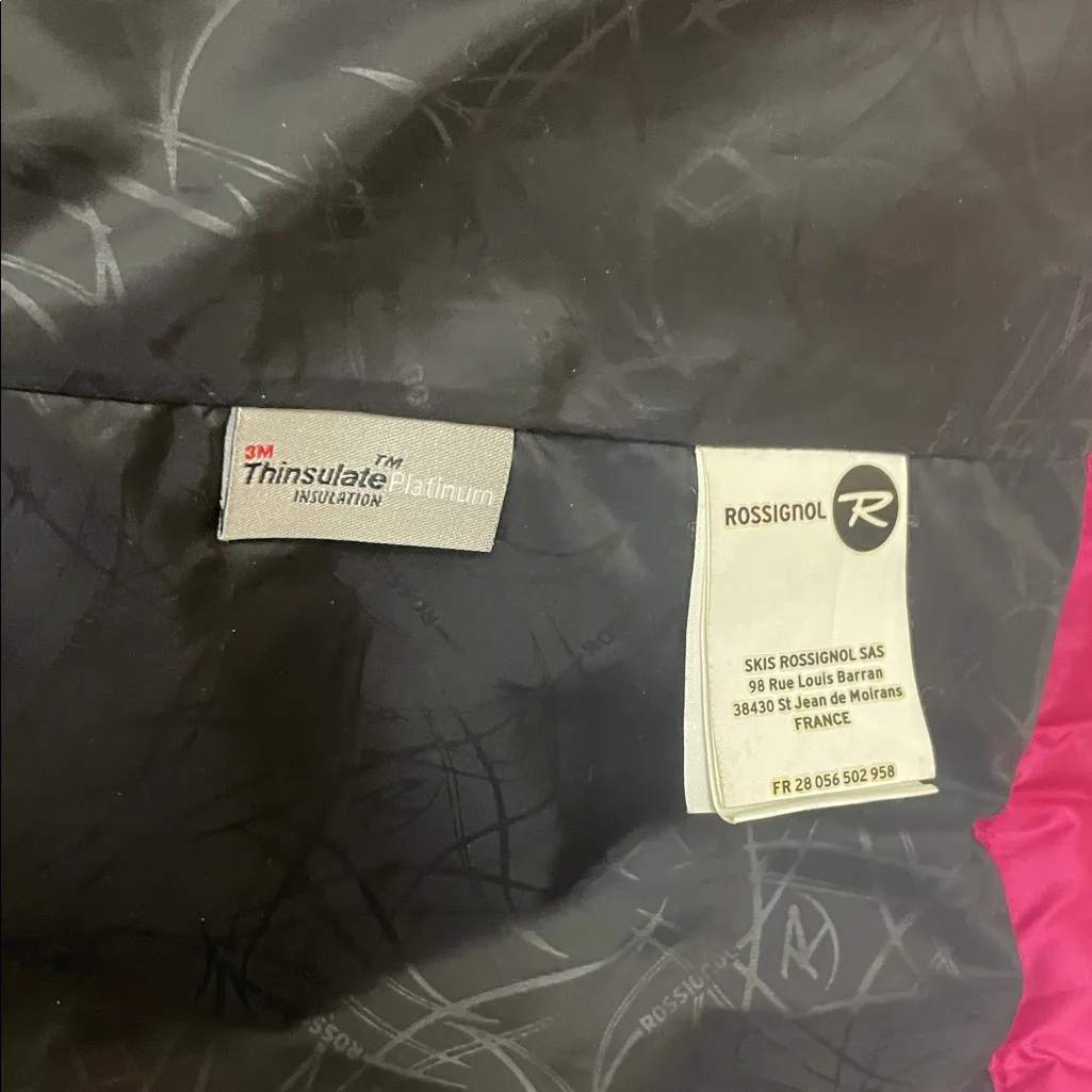 Rossignol Mythic Quilted Jacket Berry Pink Size Large - Image 9