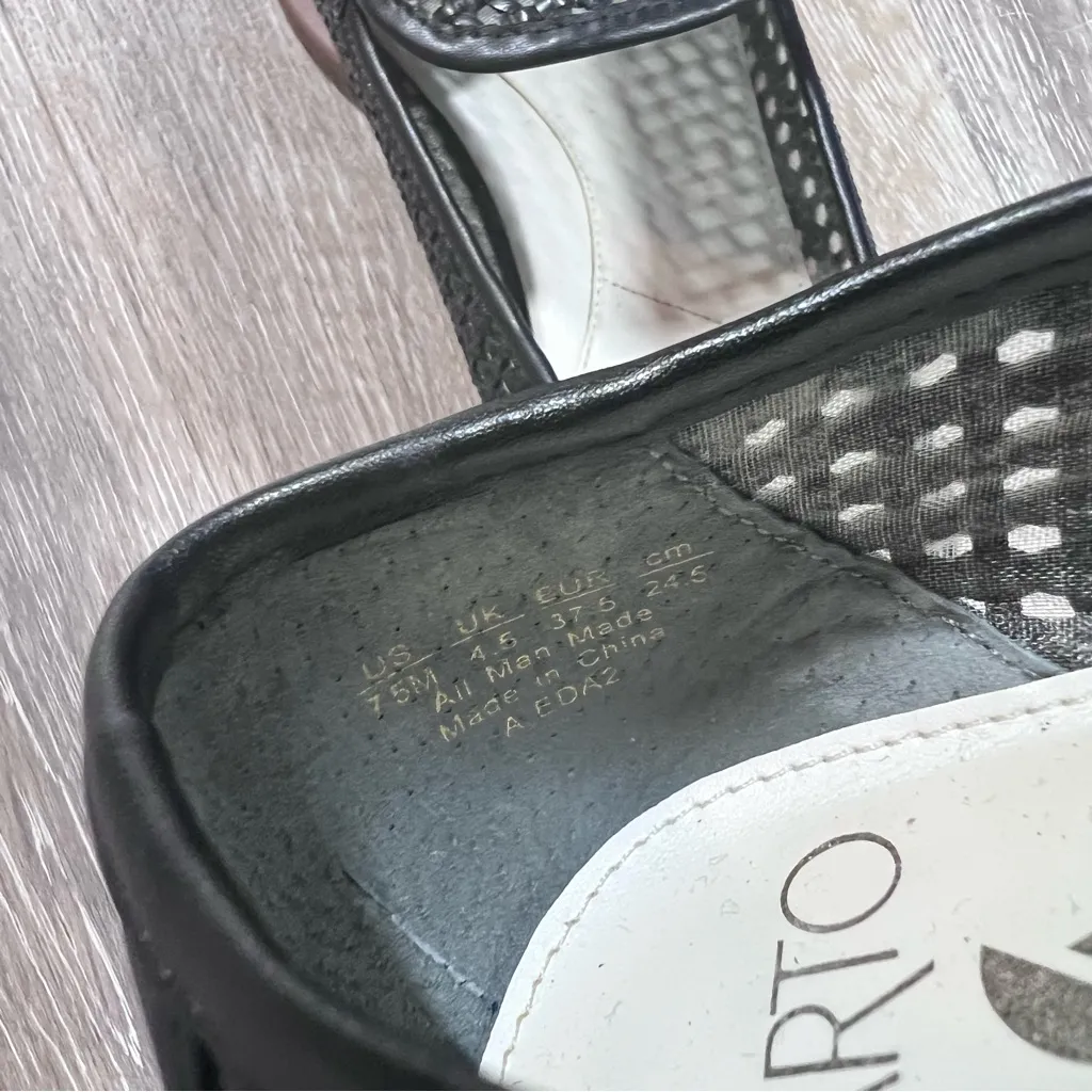 Anthropologie Franco‎ Sarto woven loafers black - Image 8