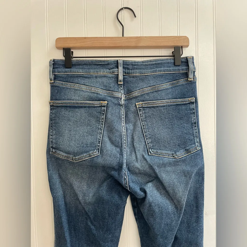 FREE PEOPLE We The Free Raw Hem High-Rise Denim Jegging Skinny Jeans Size 30 - Image 9