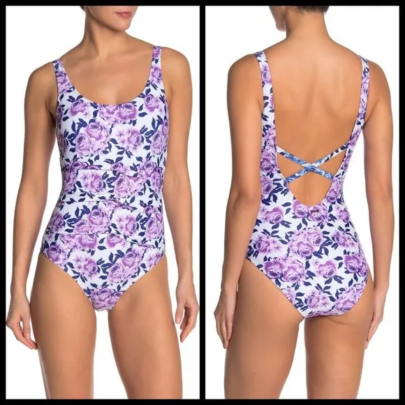 💕NICOLE MILLER💕 Pintuck Pleat One-Piece Swimsuit - Image 2