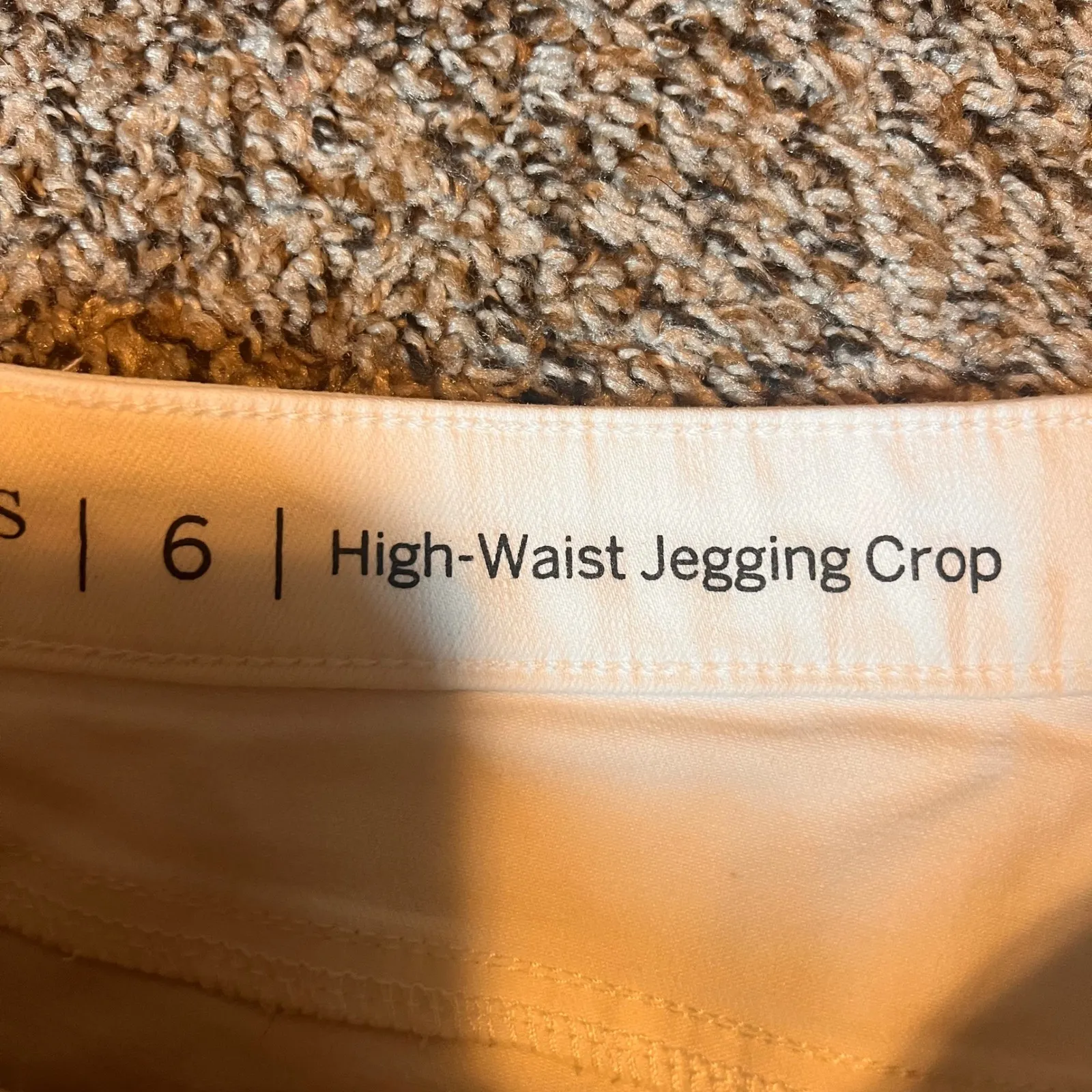 Talbots Flawless High Waist Jegging Crop Women's Size 6 White Pants - Image 2