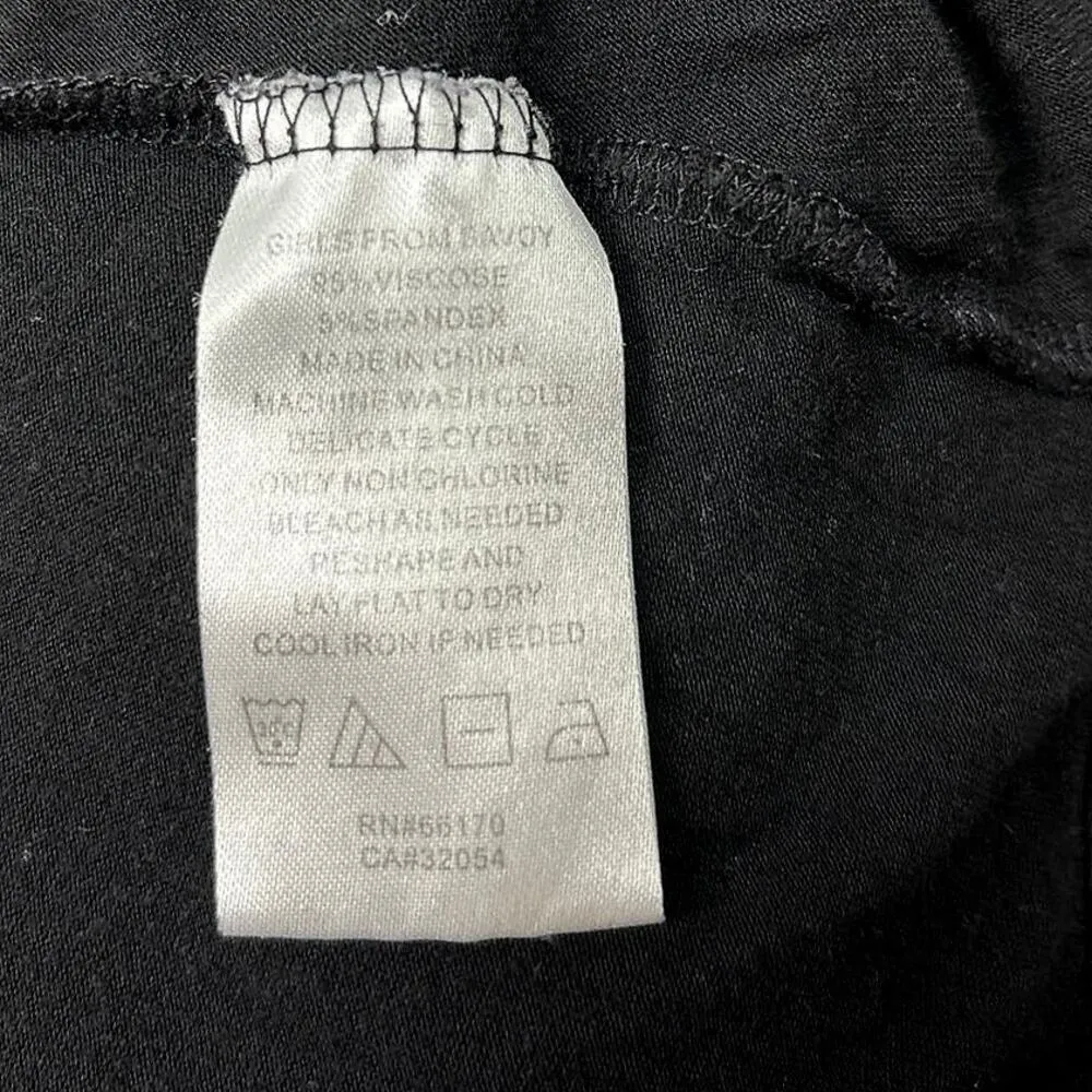 Anthropologie Girls From Savoy Black Faux Wrap Sleeveless Fit Flare Dress Sz XS - Image 7