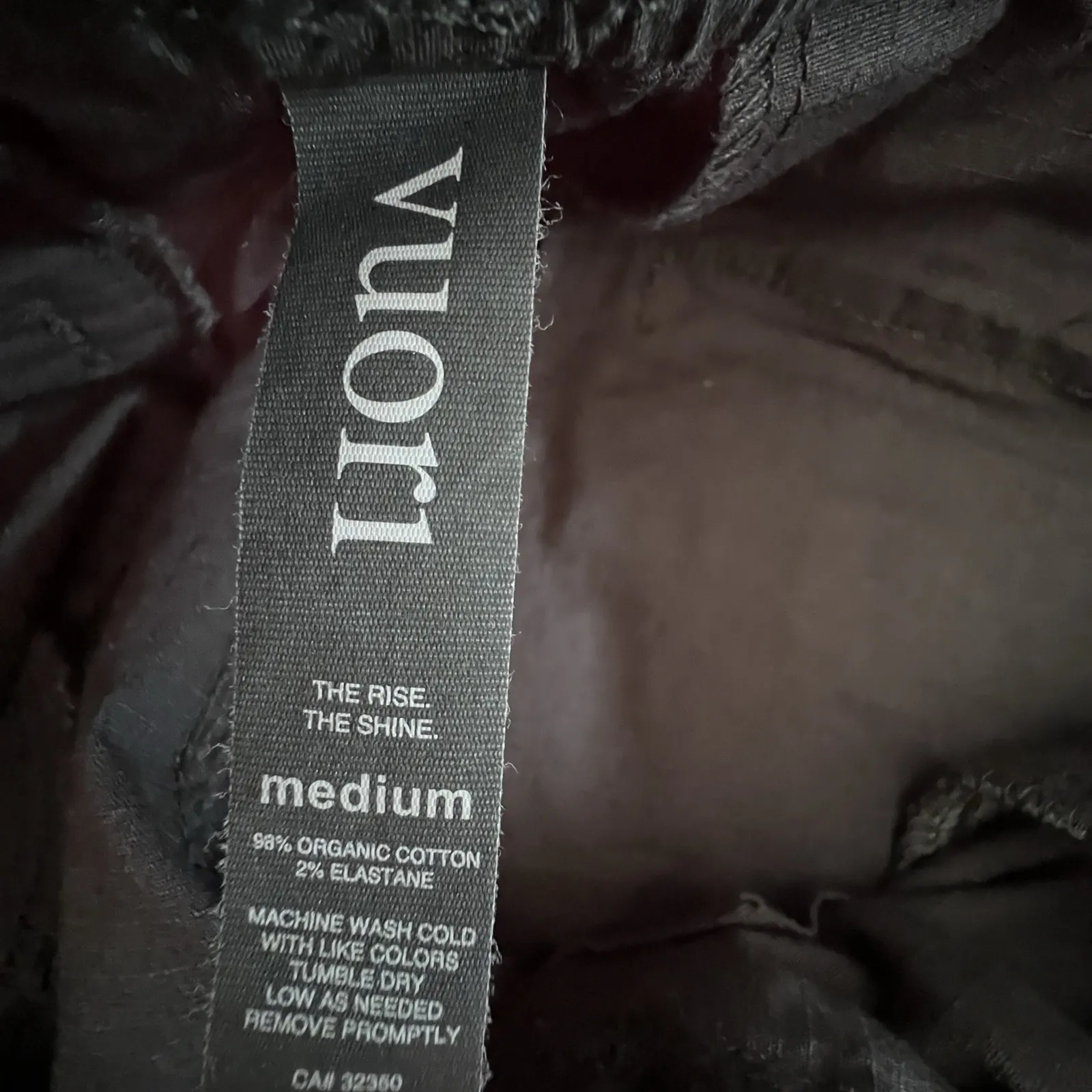 Vuori The Rise The Shine Organic Cotton Drawstring Shorts Black Women's Medium - Image 10