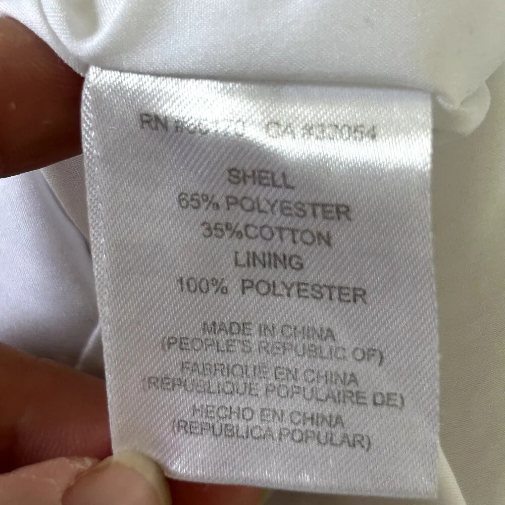 HUTCH Seersucker Jumpsuit Wide Leg Beige White Pinstripe Savannah Size 0 ($280) - Image 11