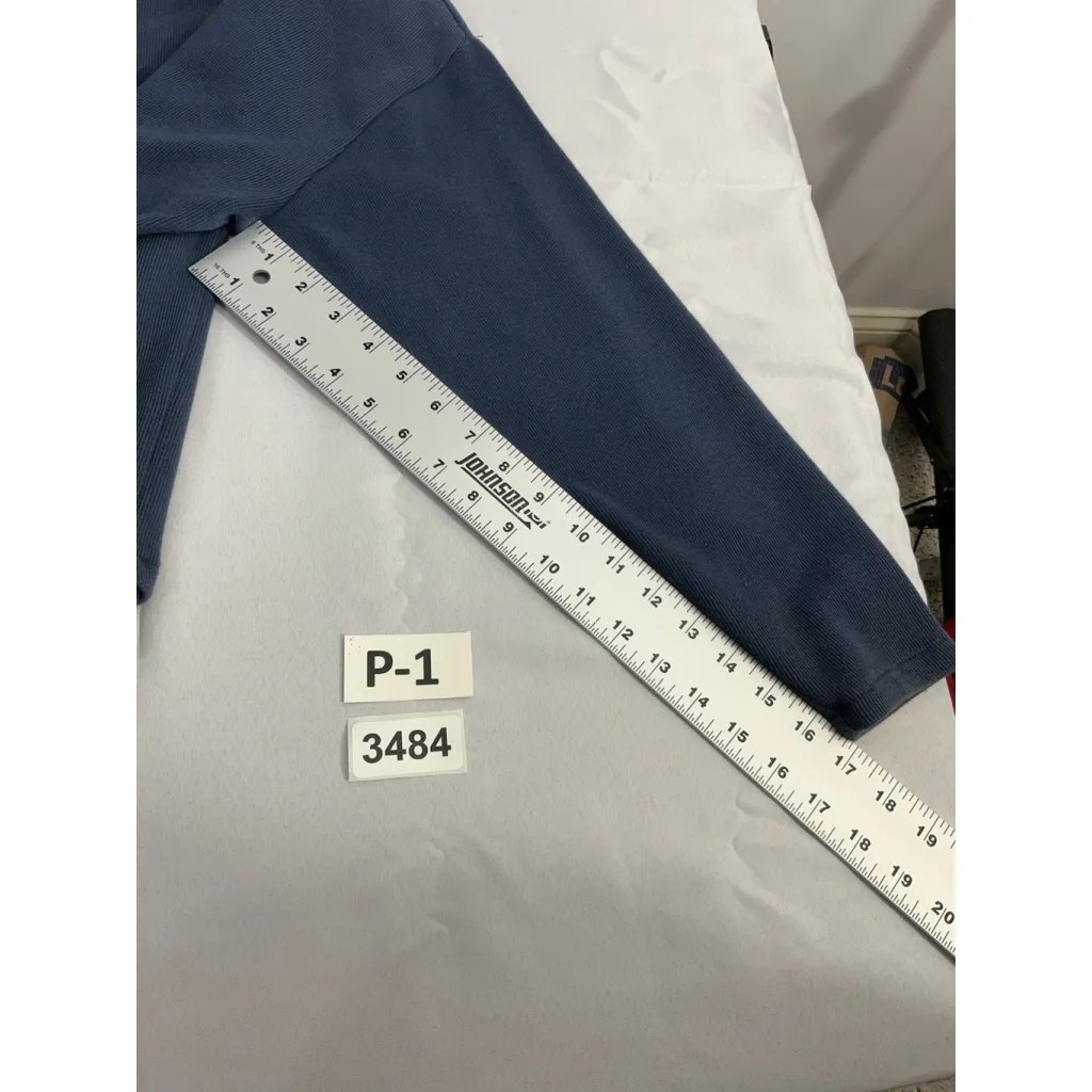 Womans Express Tricot Large Blue Turtle Neck Long Sleeve Pullover Top - Image 7