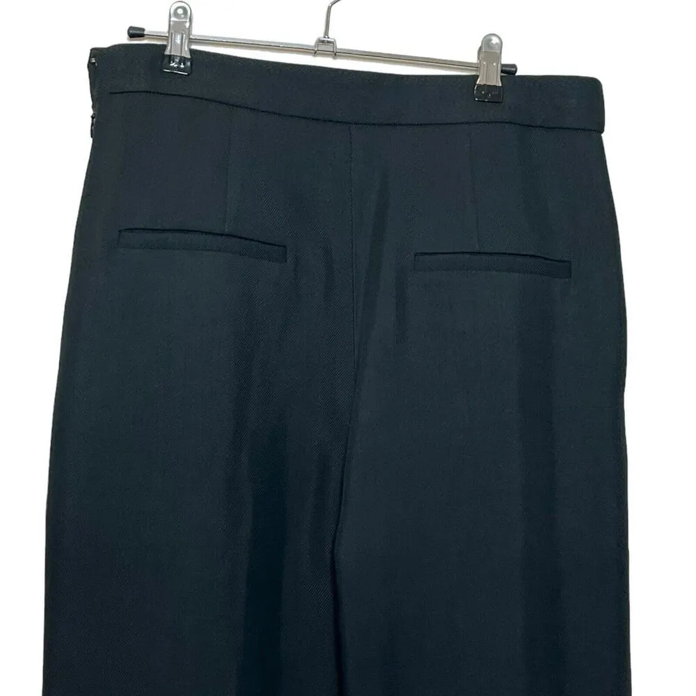 Theory  Theyskens High Rise Pleated Trousers Dress Plants Green Women’s Size 6 - Image 5