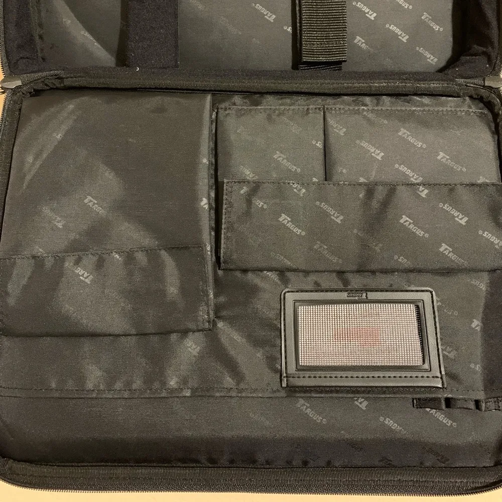 Targus • Black Classic Briefcase Messenger Carry Case Laptop Bag - Image 7