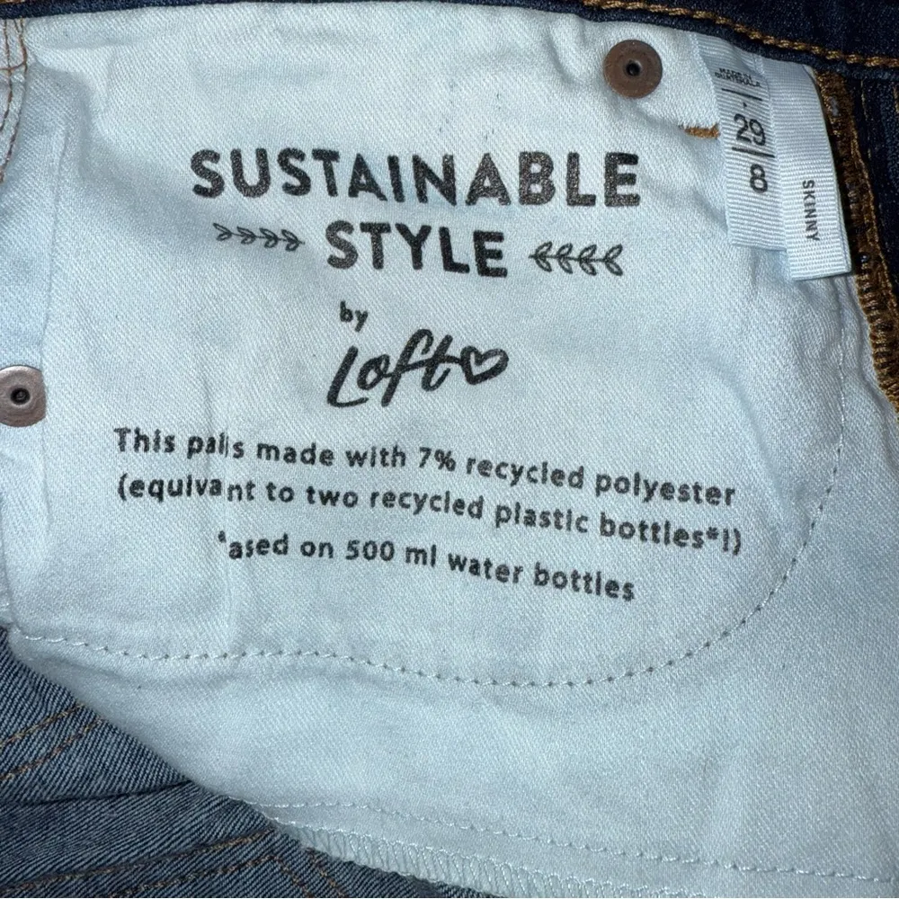 LOFT Skinny Blue Jeans Women’s Size 8/29 - Image 8